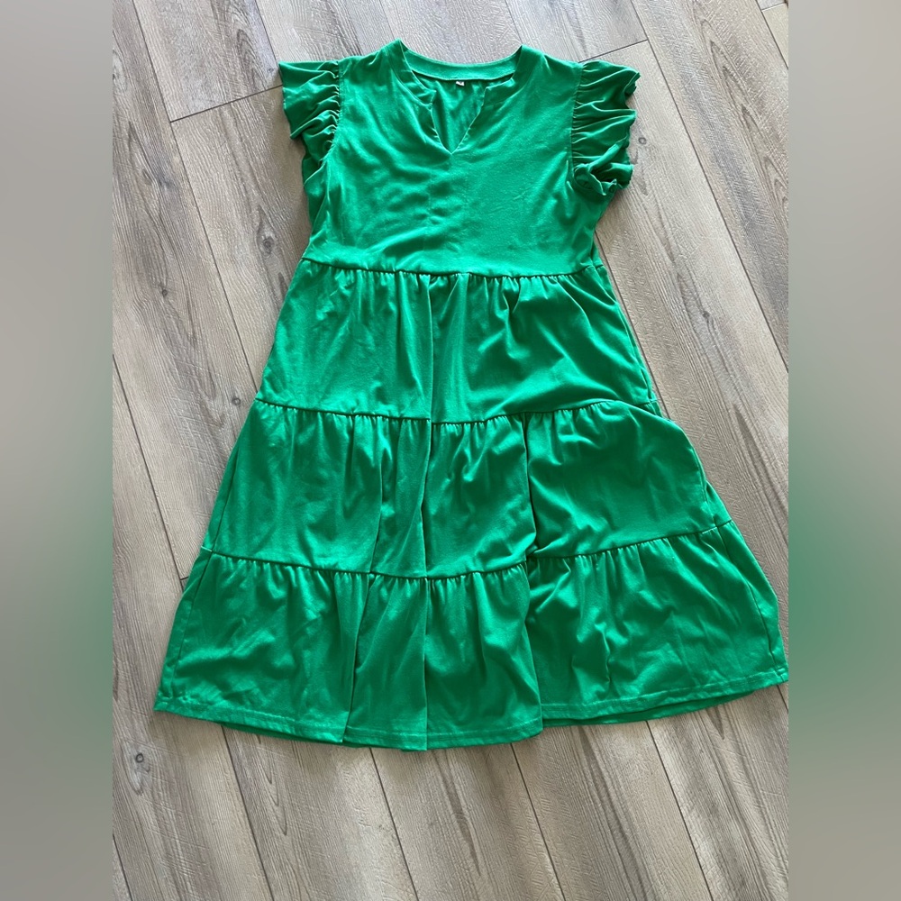 Amazon Green Casual Women's Dress